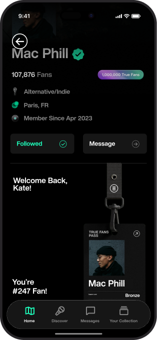 True Fan Pass — Mac Phill profile