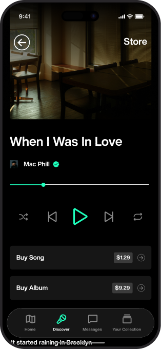 Music Store — Buy song or album